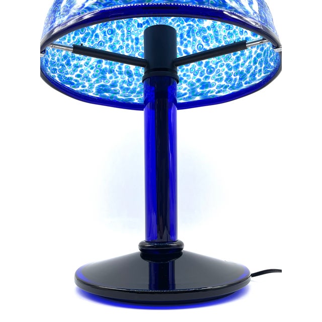 Mid-Century Modern Neverrino Mushroom Lamps in Murrini Glass by Gae Aulenti for Vistosi, 1960s, Set of 2 For Sale - Image 3 of 18