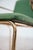 Hollywood Regency Chairs in Green Fabric and Gold Metal, 1970s, Set of 4 For Sale - Image 11 of 14