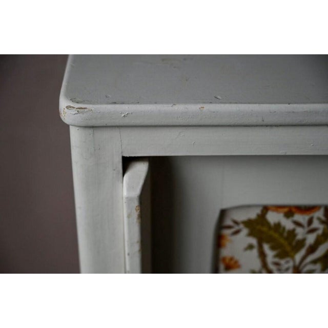 Beige Vintage Bohemian Highboard Chest of Drawers with Sliding Doors, 1950s For Sale - Image 8 of 18