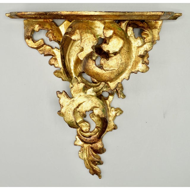 Large Italian Gilt Wall Bracket For Sale - Image 4 of 9