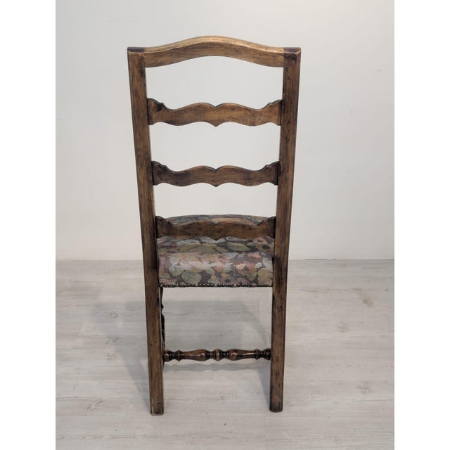 1960s Vintage Oak Chair with High Backrest, 1965 For Sale - Image 5 of 16