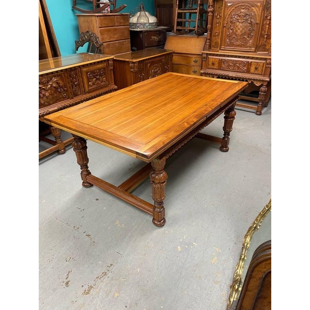 For sale is an antique dining table set made by the well known manufacturer Berkey & Gay from the late 20's - early 30's....