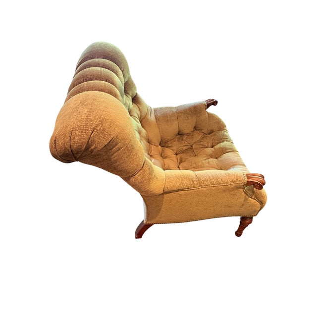 Wood Stickley Matching Leopold Chair and Ottoman Set For Sale - Image 7 of 10
