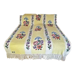 1970s Hand-Knit Queen Sized Bed Throw Aghan