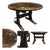 Vintage 1970s Rustic Solid Pine Round Trestle Dining Table by Yankee Pioneer For Sale