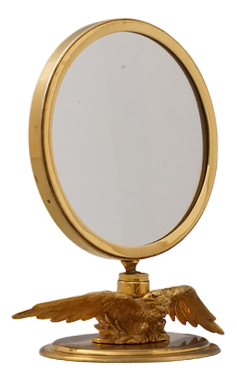 Gold Plated Table Mirror from Hermès Paris