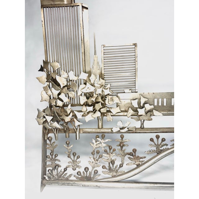 20th C. MCM Chicago Skyline Welded Metal Sculpture For Sale - Image 4 of 10