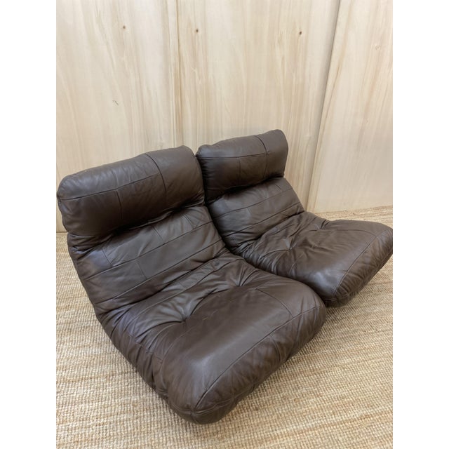 Animal Skin Marsala 2-Seater Sofa by Michel Ducaroy for Ligne Roset, 1970s For Sale - Image 7 of 13