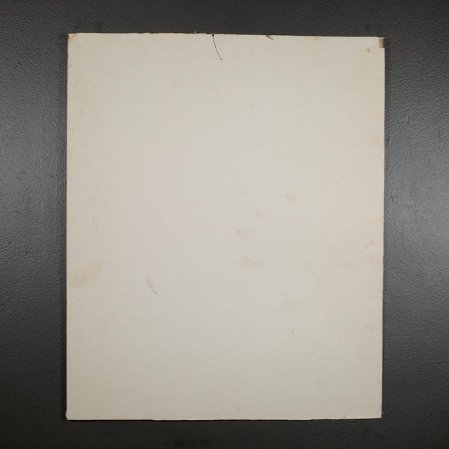 MidCentury Caricature Tennis Player, Pastels on Paper C1950 For Sale - Image 4 of 4