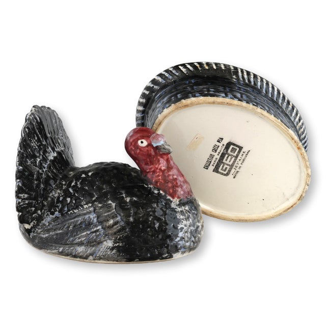 Early 20th Century French Majolica Turkey Tureen For Sale - Image 5 of 5