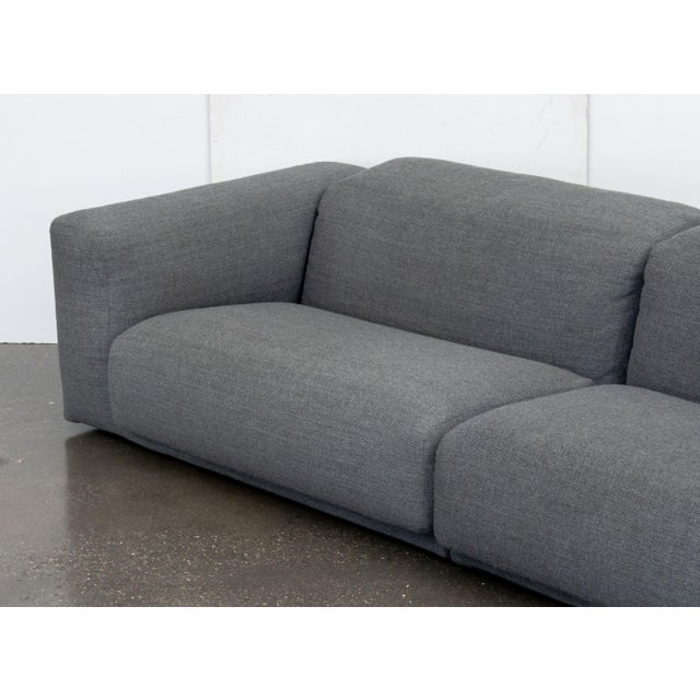 Hay Mags Soft Low Gray Fabric Upholstered Sofa For Sale In New York - Image 6 of 12