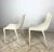 Indoor Outdoor "Bo" Chairs by Philippe Starck for Driade, a pair in white plastic. Near perfect condition. Made in Italy.
