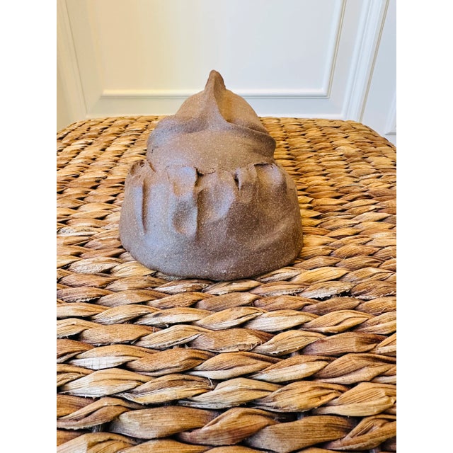 Sculpture Materials Vintage Large 12.5” Handmade Signed Modigliani Style Bust Sculpture For Sale - Image 7 of 15