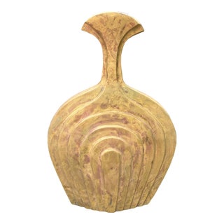 Italian Modern Brass Vase For Sale