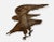 Folk Art Extra Large 19th Century Eagle Silhouette Copper-Washed Iron Weathervane For Sale - Image 3 of 10