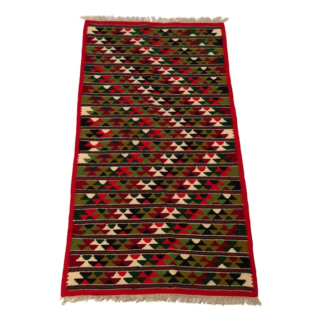 Flatweave Kilim Rug, 1960 For Sale