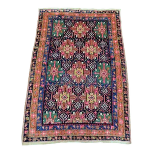 1950s Vintage Antique Handknotted Persian Rug 4'x 6'