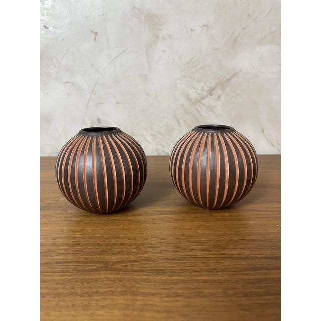 Kerbschnitt Vases from Worms, 1960s, Set of 2 For Sale - Image 6 of 18
