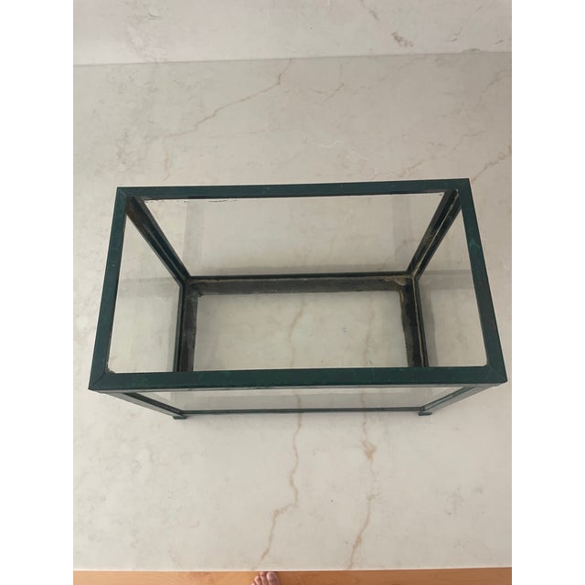 Early 20th Century Small Antique Metal and Glass Aquarium For Sale - Image 5 of 7