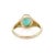 Vintage Style Oval Emerald Chunky Statement Ring Size 5.5 For Sale - Image 9 of 14