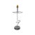 1980s Vintage Chrome and Wood Umbrella Stand, 1980s For Sale - Image 5 of 5