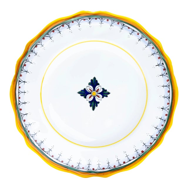 This beautiful Ricco Deruta design on the Simplified Salad Plate Set of 4, is an interpretation of an original 16th...