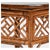 Asian Bamboo Fretwork Hexagonal Table With Removable Lacquered Top For Sale - Image 4 of 5