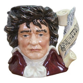 1990s Royal Doulton Ludwig Van Beethoven Great Composer Toby Character Jug For Sale