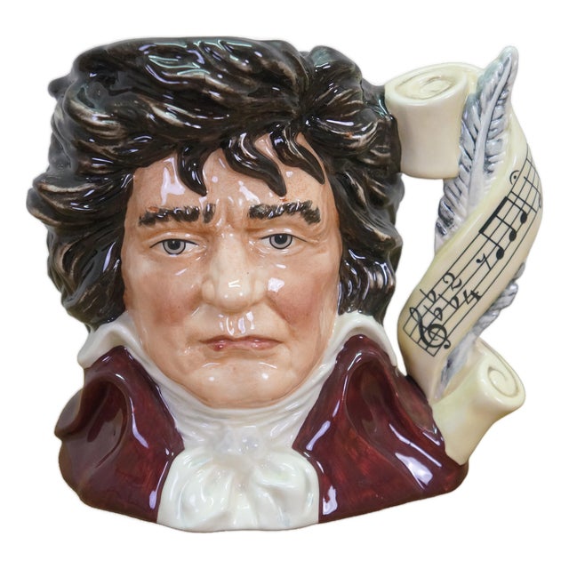 1990s Royal Doulton Ludwig Van Beethoven Great Composer Toby Character Jug For Sale
