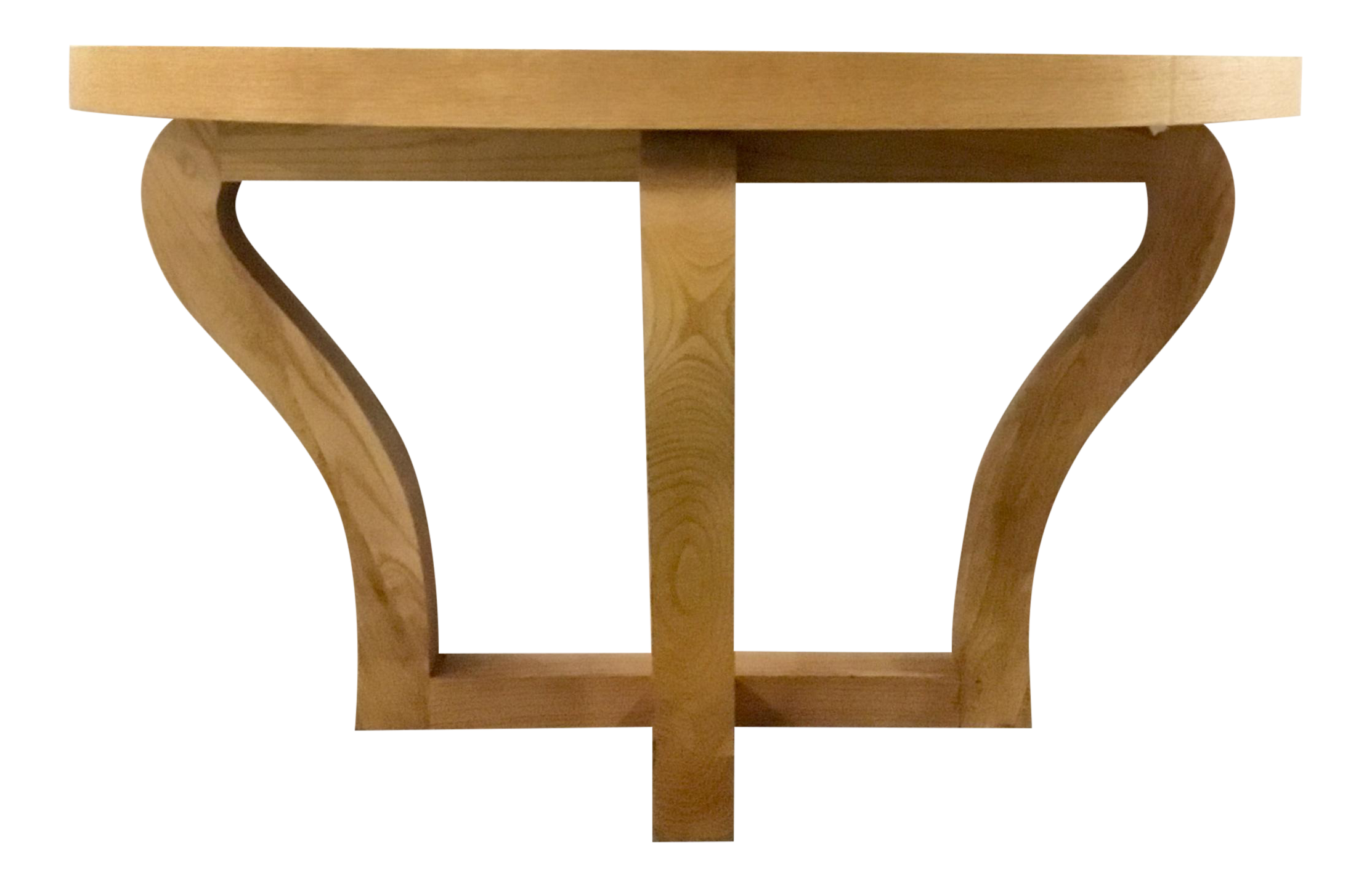 light oak console table