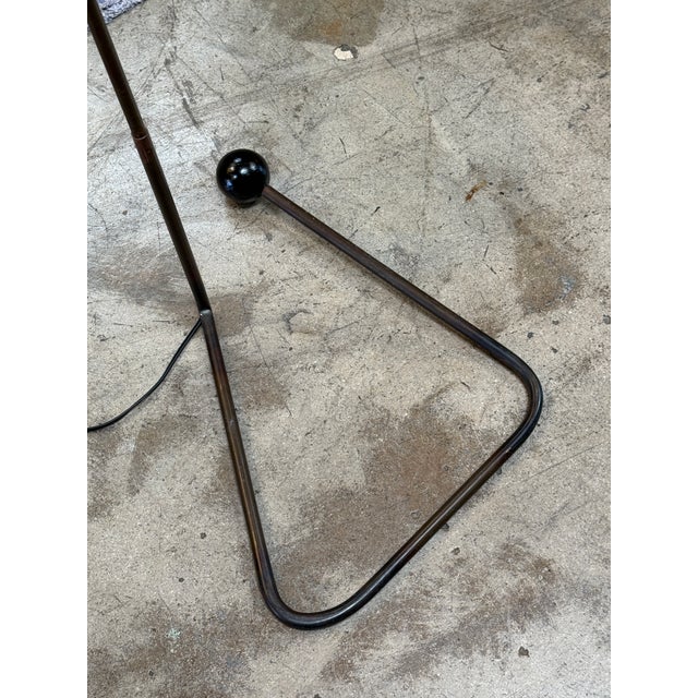 Sculptural Floor Lamp With Curved Base, 1950s For Sale - Image 4 of 7
