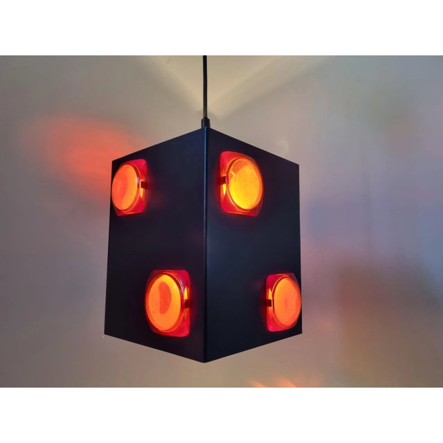 Metal Mid-Century Danish Pendant, 1970s For Sale - Image 7 of 12