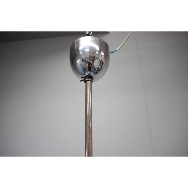 Bauhaus UFO Pendant Lamp by Josef Hůrka for Napako, Czechoslovakia, 1930s For Sale - Image 11 of 15