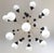 Italian 21st Century Matte White Murano Nebula Sputnik Chandelier by Fabio LTD For Sale - Image 3 of 7