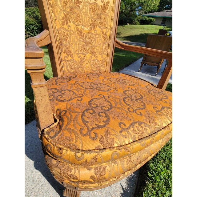 1960s 1960s Statesville Chair Co. Louis XVI High Backed Arm Chairs For Sale - Image 5 of 18