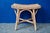 Bohemian Ottoman Side Table in Rattan and Woven Wicker, 1970s For Sale - Image 3 of 8