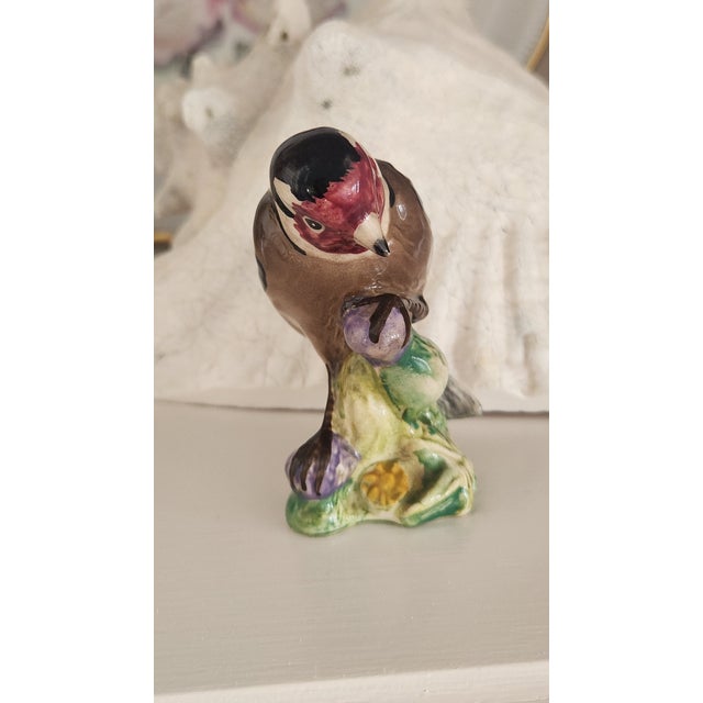 Ceramic 1970s English Beswick Goldfinch Porcelain Bird Figurine, Model 2273 For Sale - Image 7 of 12