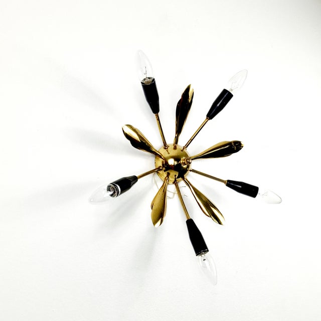 Mid-Century Modern Ceiling Light, Italy, 1950s For Sale - Image 4 of 18