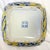 Vintage Chinoiserie Style Blue and Yellow Ceramic Handkerchief Bowl For Sale - Image 9 of 12