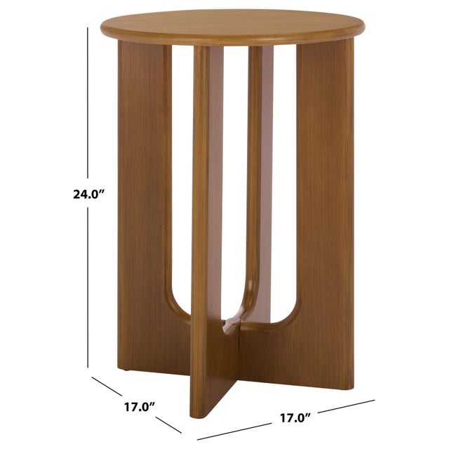 Contemporary Ashanka End Table in Walnut For Sale - Image 3 of 8