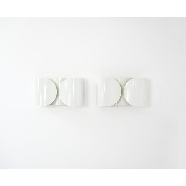 White Foglio Wall Lamps by Tobia & Afra Scarpa for Flos, 1960s, Set of 2 For Sale - Image 15 of 15