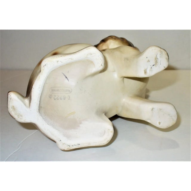 Ceramic Vintage 1960s Hand Painted Napco Small Ceramic Dog Planter Made in Japan For Sale - Image 7 of 9