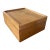 Vintage Wooden Box With Brass Details For Sale