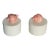 Vintage Pair Ceramic Sea Shell Triket Boxes For Sale