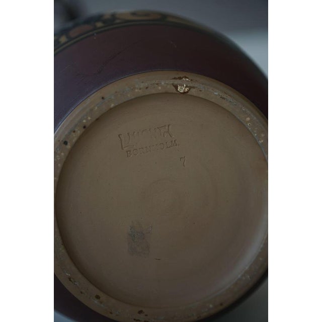 Art Nouveau Table Lamp in Terracotta attributed to L. Hjorth, Bornholm, 1930s For Sale - Image 13 of 15