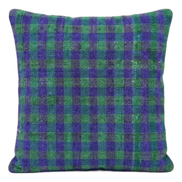 Boho Geometric Rug Pillow Cover 16'' X 16'' For Sale