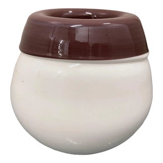 1990s Post Modern Glass Decorative Vase , Italy For Sale