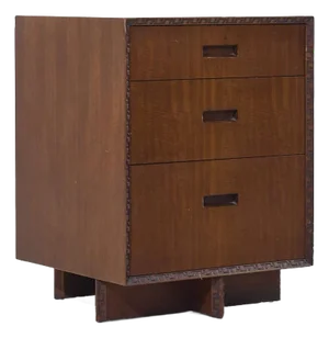 Frank Lloyd Wright for Heritage Henredon 'Taliesin' Mid Century Mahogany Nightstand