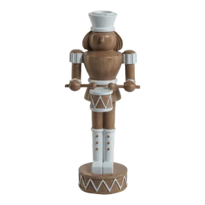 Gelsey 9.75" Tall Nutcracker Taper Candle Holder, Style 2