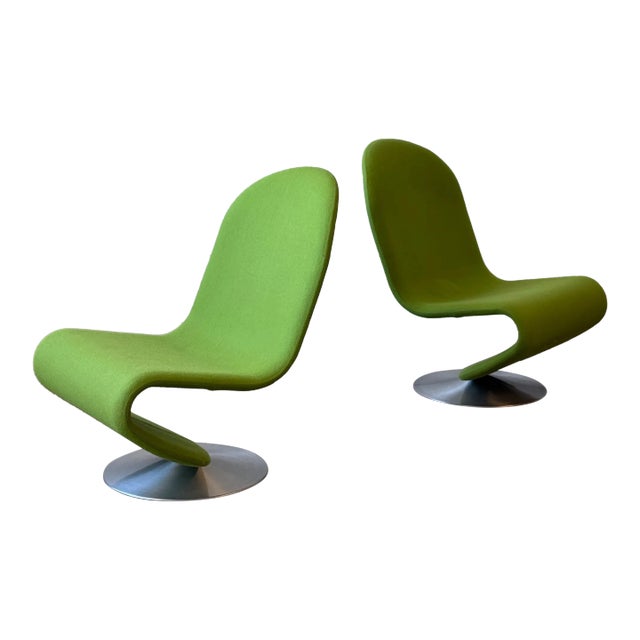 System 1-2-3 Lounge Chairs by Verner Panton - Set of 2 For Sale